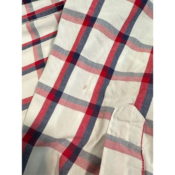 3 J Crew Men’s Button Down Shorts Long Sleeve Cotton Checkered Size XL 44-46 - Picture 8 of 10